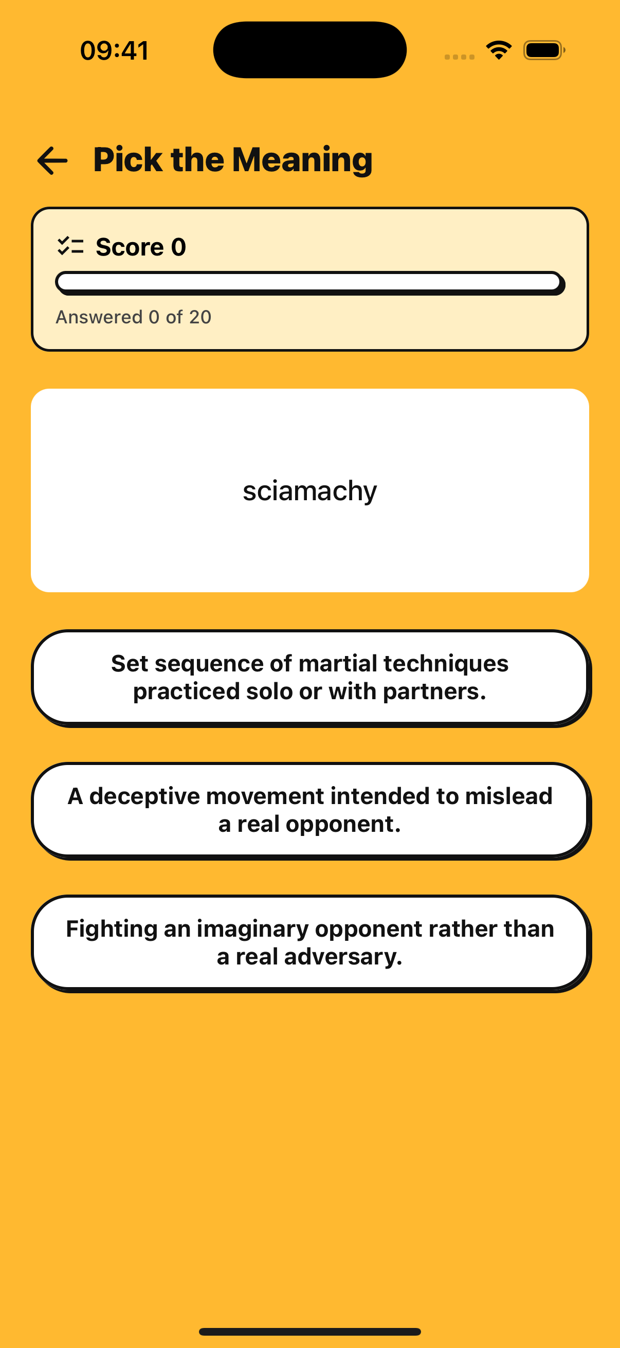 Vocabulary Infinite app preview